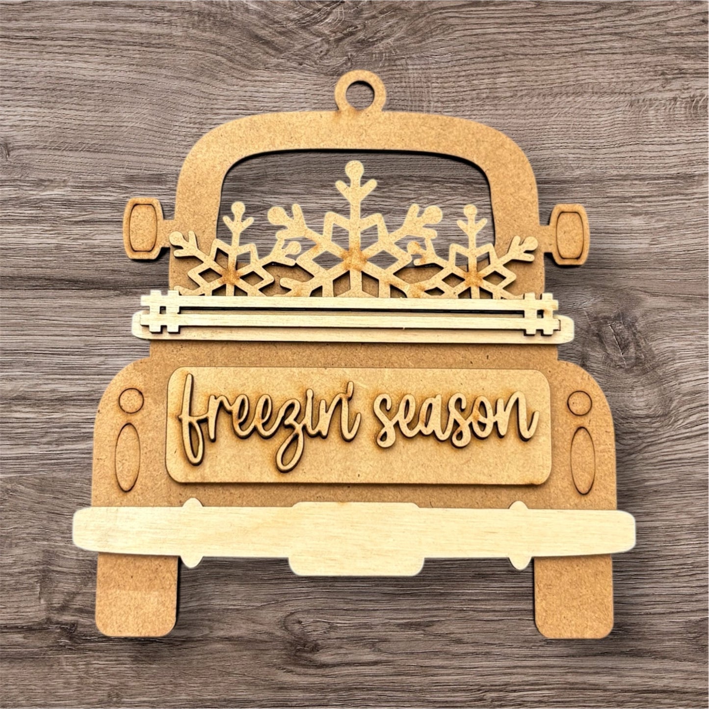 Unpainted Ornament Truck Kits