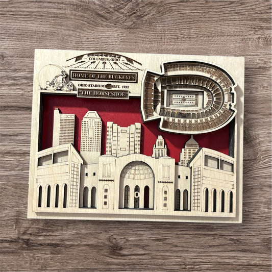 Ohio Stadium "The Horseshoe" Desktop Sign