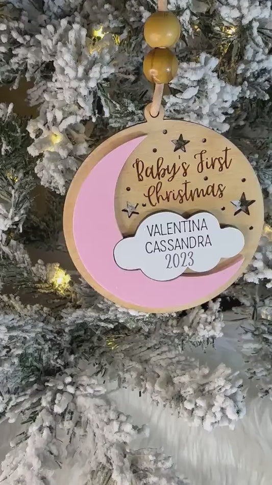 Baby’s First Christmas | Christmas Gift | Custom Ornament | First Christmas | Baby | 1st Christmas | Christmas Decor | Family Ornament