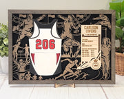 Track Custom Jersey Senior Gift Track Trophy Personalized Track Award - Lolly and Pops Handcrafted Gifts and Decor