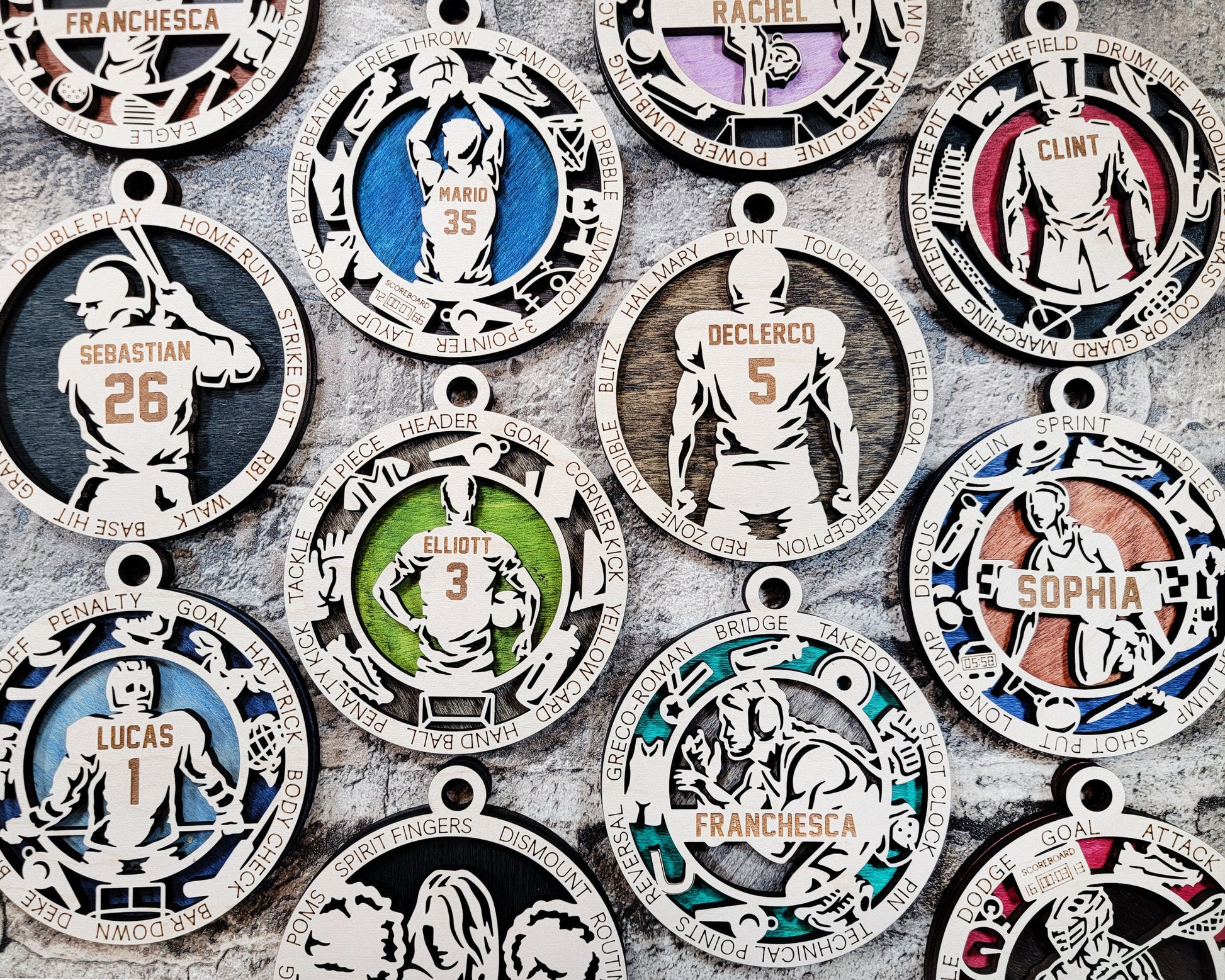 Football Ornament Football award - Lolly and Pops Handcrafted Gifts and Decor