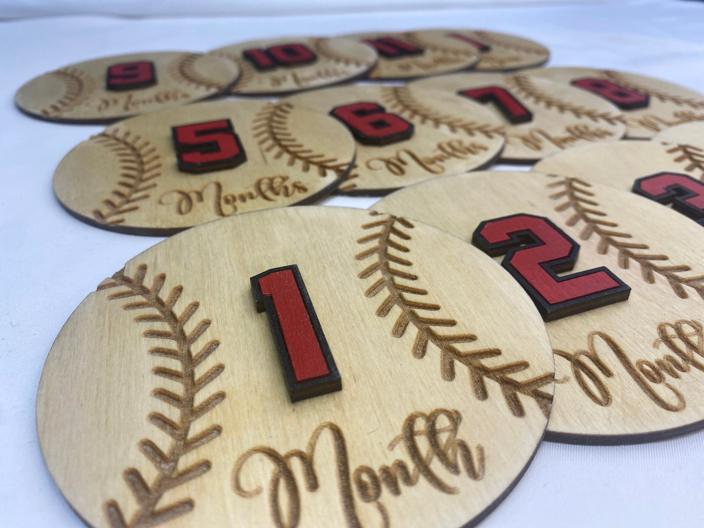 Baseball Baby Milestone | Baby Shower Gift | Newborn Boy or Girl | Softball Theme | Personalized Baby Gift