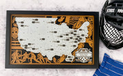 3D Hockey Stadium Travel Map Family Memories Stadium Tracker - Lolly and Pops Handcrafted Gifts and Decor